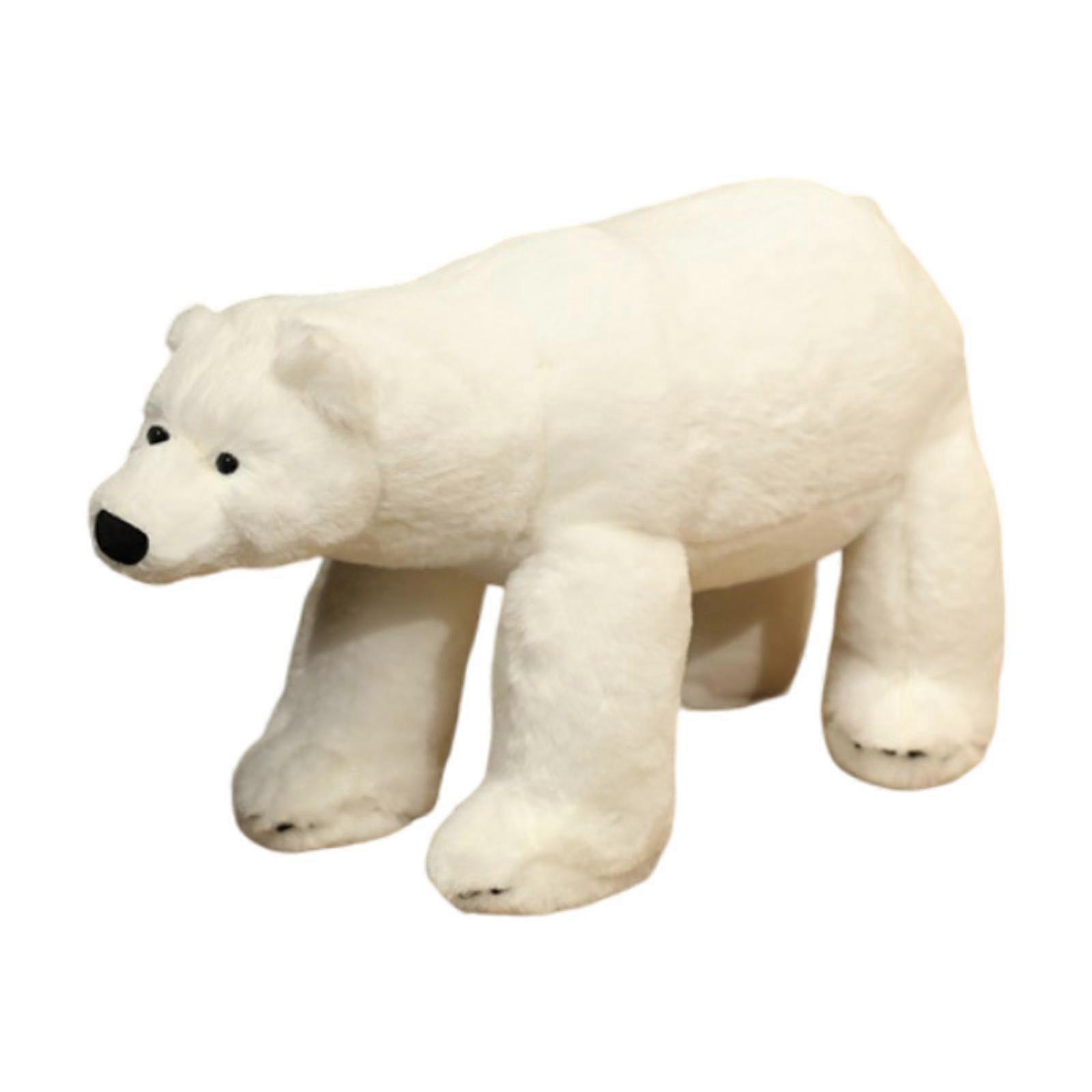 Realistic Polar Bear Model Plushie Standing and Lying Down Plush Cushion Plush