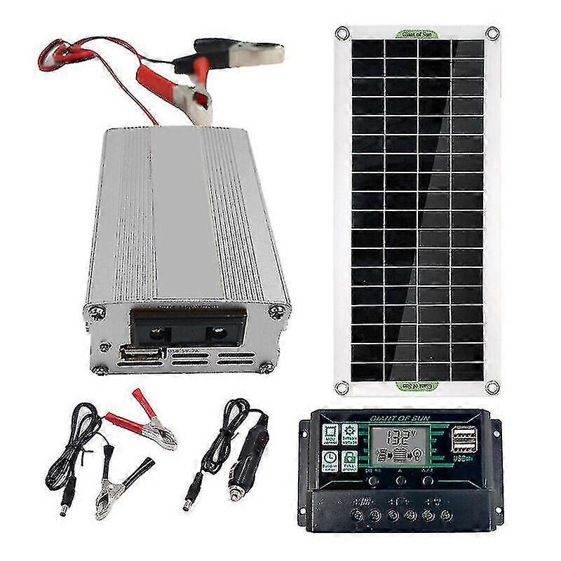 200w Solar Panel Kit 12v To 220v Battery Charger With 100a Controller