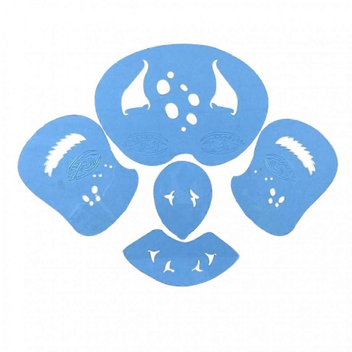 Set Fesetival 01 herbruikbare gezichtsmake-up stencils.