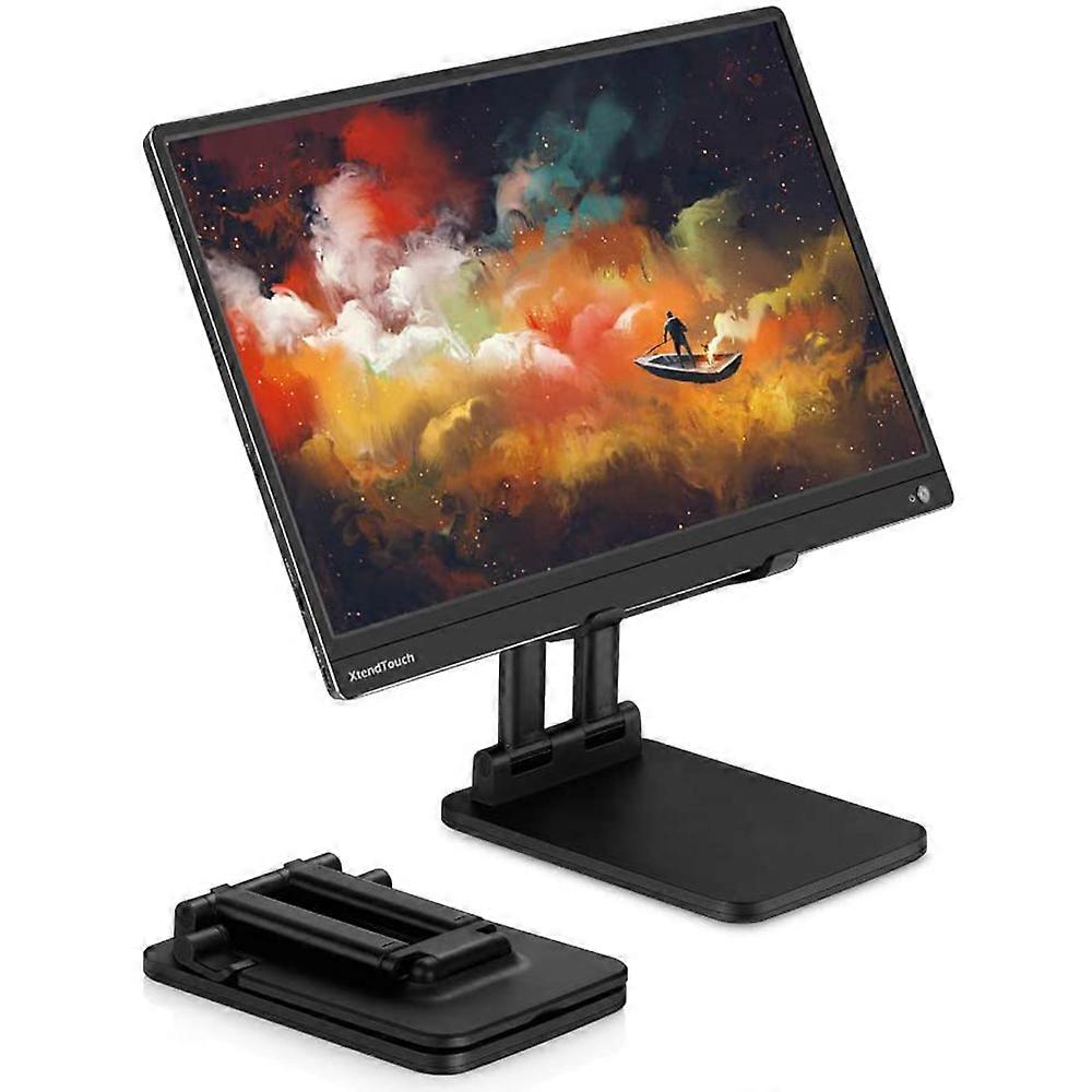 Height Adjustable Tablet Stand, Universal Compatibility Foldable Portable, Dual Pole Design For Enhanced Stability