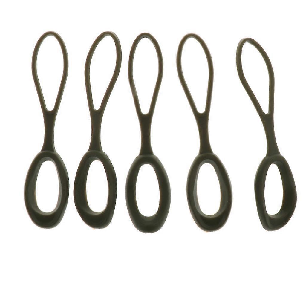 5pcs Backpack Apparel Non-slip Zipper Pull Cord End Strap Lariat Zip Puller