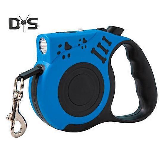 Retractable Dog Leash with Ergonomic Handle And Flashlight Tangle-Free Strong Pet Walking Nylon Rope for Medium Small Dogs