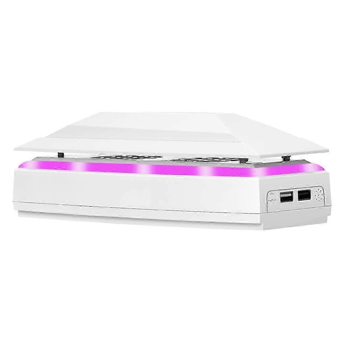 For Slim Top Cooling Fan for Games Console Dustproof Waterproof Multifunctional Fan with RGB Color jn