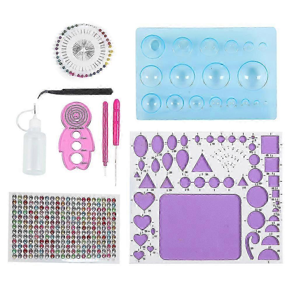 Paper Quilling Tool Set Starter DIY HandMade Art Craft 809 Tool Kit Base Material Package