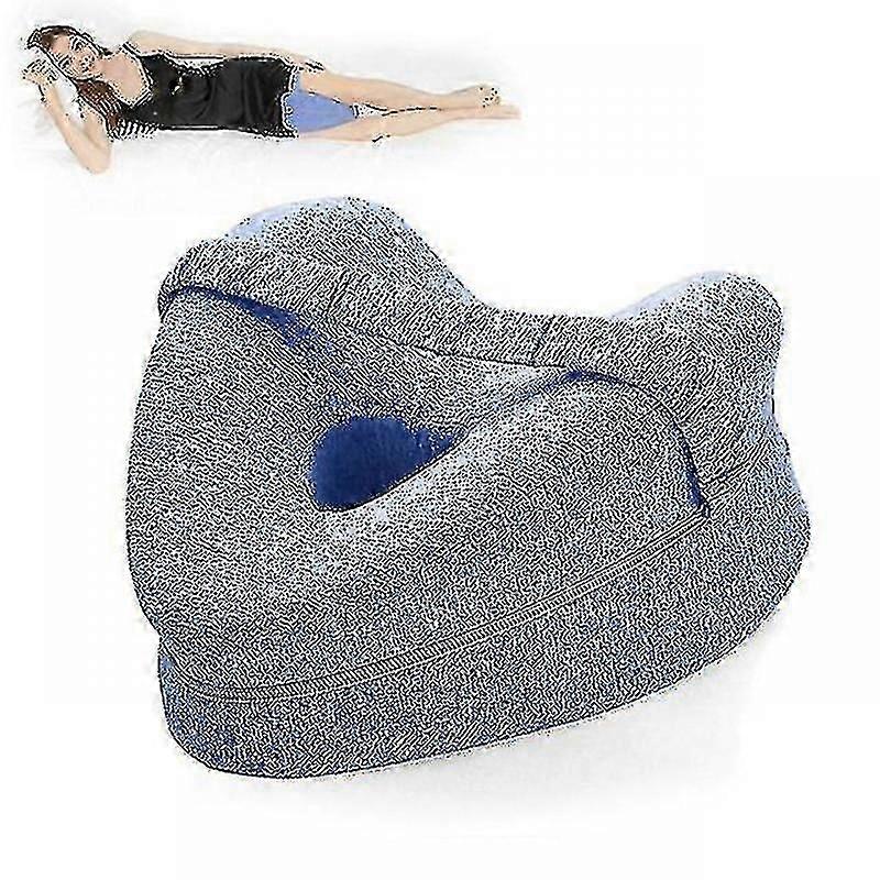 Orthopedic Heart Shaped Sleeping Pillow - Leg Wedge Cushion With Knee Support For Comfort And Sciatica Relief