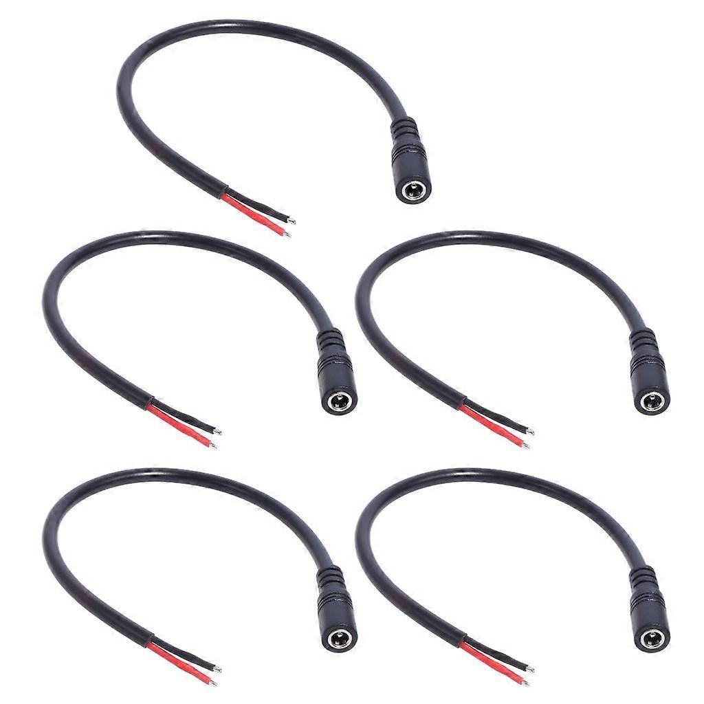 DC5,5 x 2,1 mm Power Pigtail Kabel Blanker Draht für Schreibtischlampen Router LED-Lichtleiste