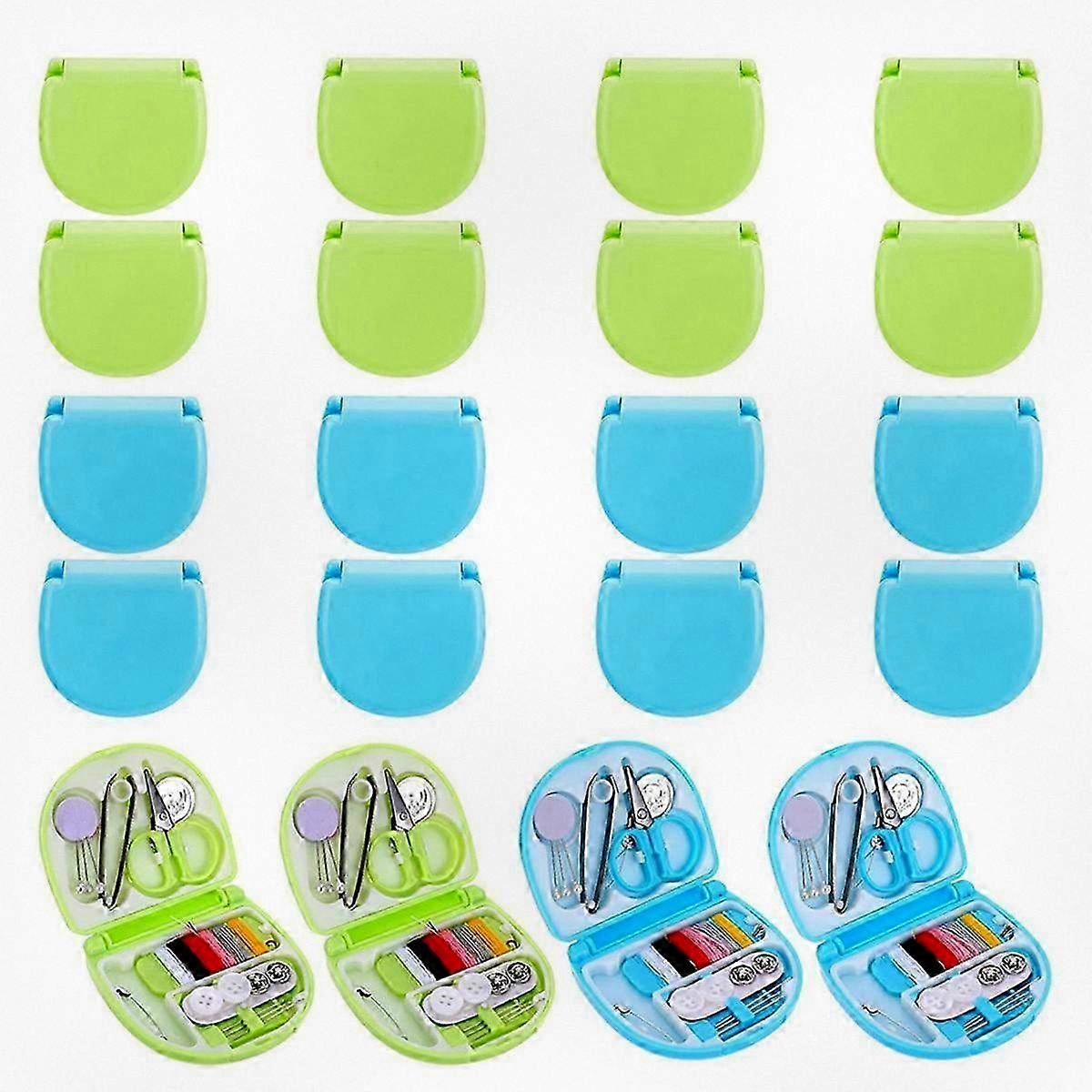 20 Piece Compact Travel Sewing Set, Portable Stitching Supplies, Basic Quick Fix Sewing Kit with Assorted Threads