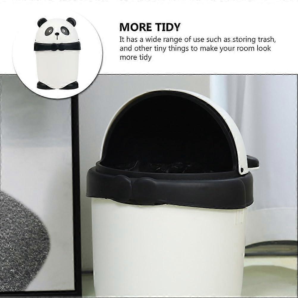 Cute Panda Trash Can Animal Shape Bedroom Garbage Can Container ...