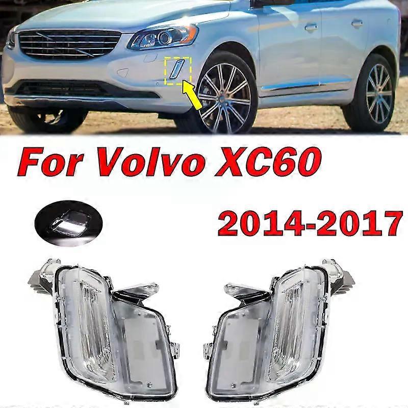 Applies to 31364330 31364331 Fit For Volvo XC60 2014 2015 2016 2017 Car Daytime Running Lights Front Bumer LED DRL Fog Lamp Signal Lamp