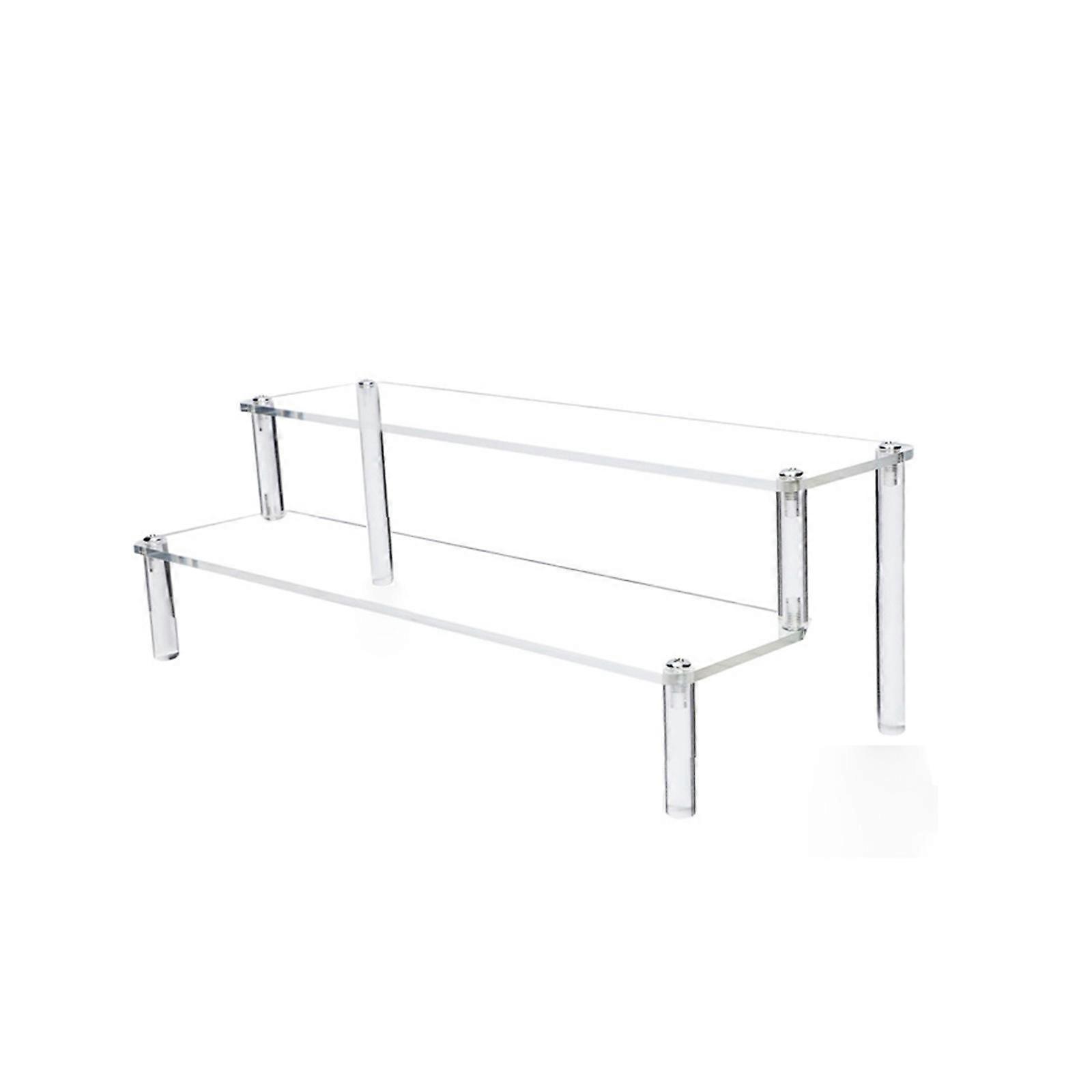 Acrylic Transparent Display Racks Artifact Storage Ladder Display Racks Doll Racks Perfume Jewelry Trapezoidal Storage Racks PUW3994