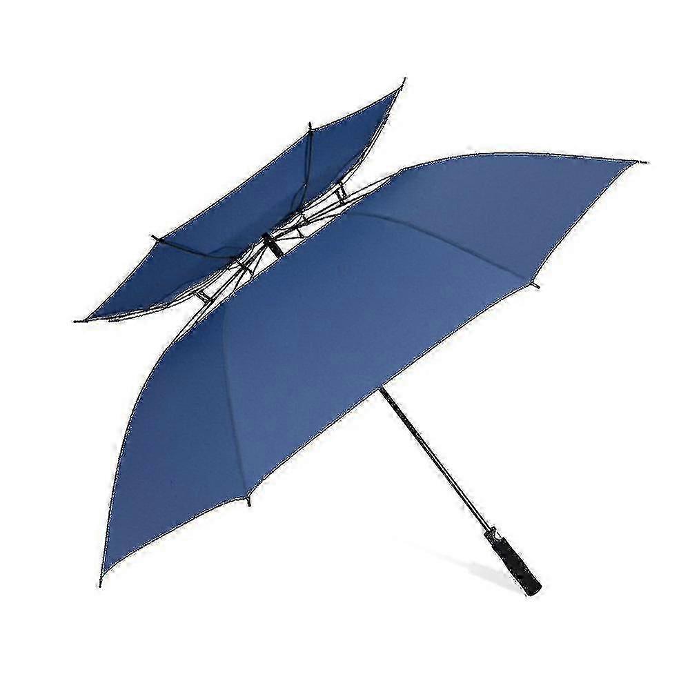 Automatic Open Golf Umbrella Extra Large Oversize Double Canopy Vented Windproof