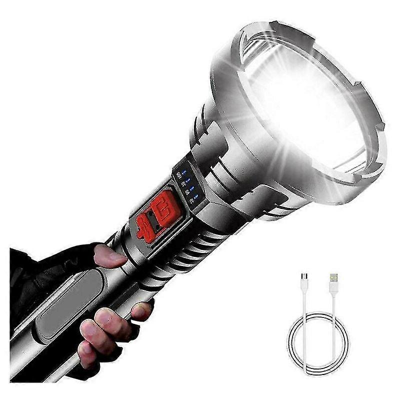 Super Bright 90000LM Torch Led Flashlight USB Rechargeable Tactical Spotlight