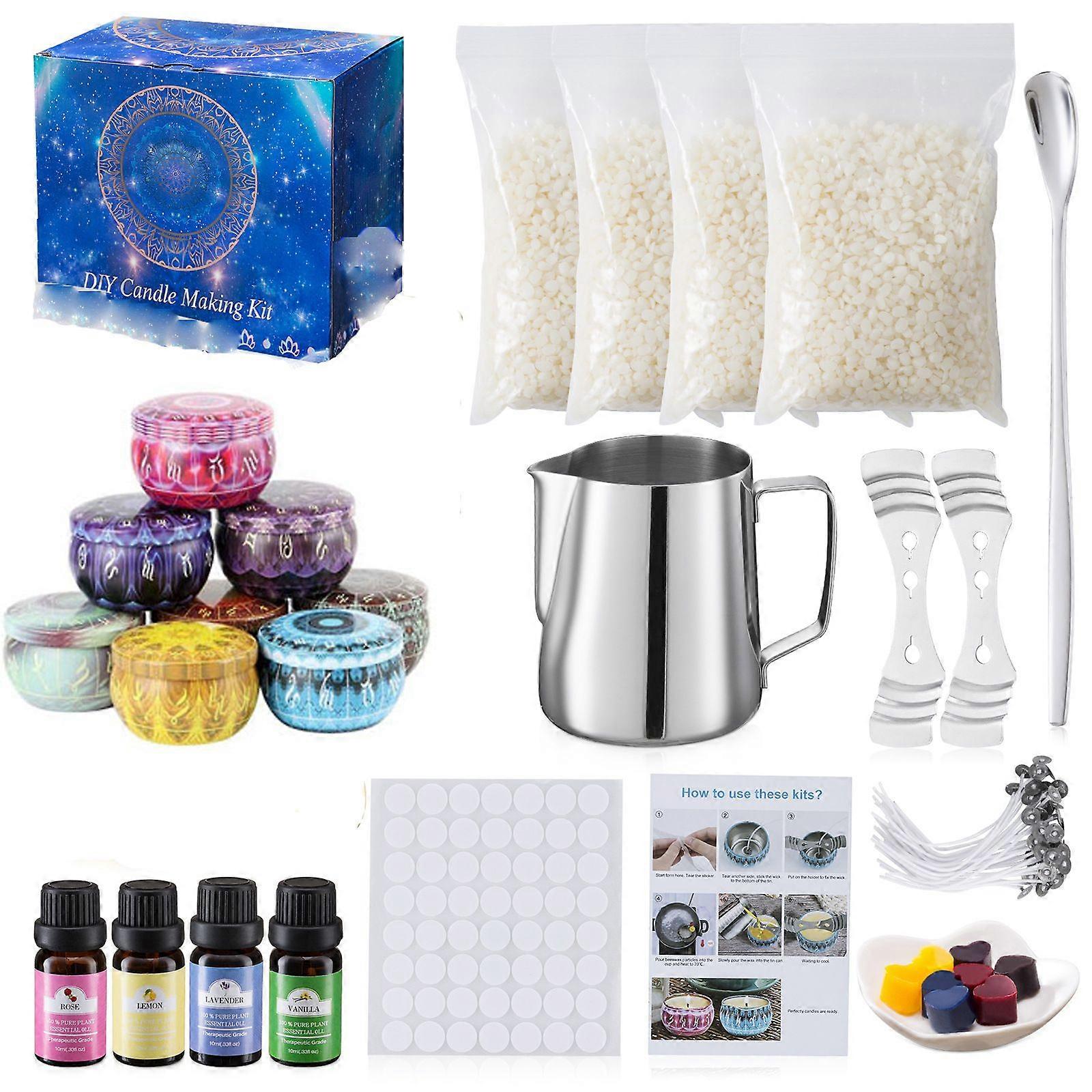 Complete Set of Candle Making Supplies, DIY Beginner Candle Making Kit