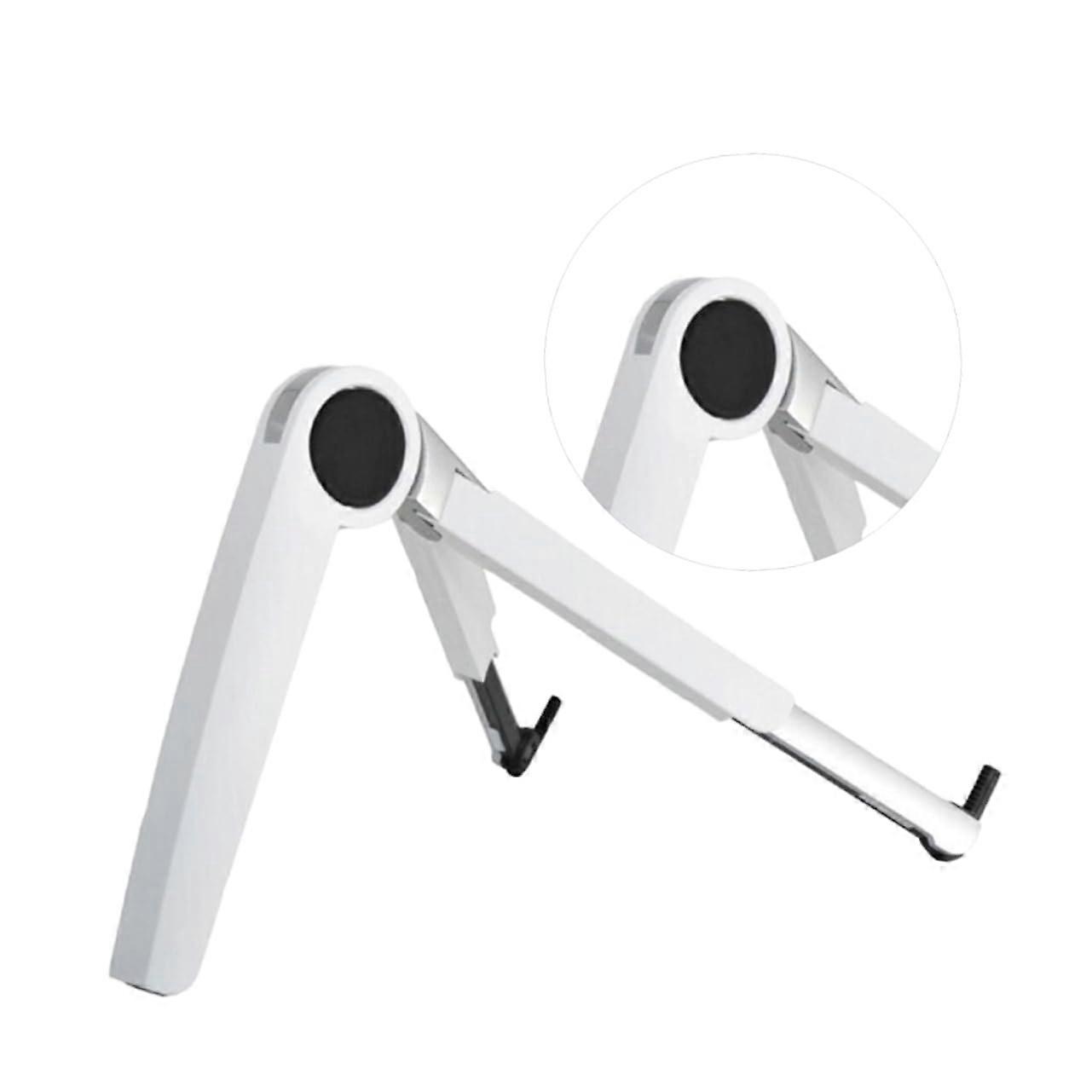 Adjustable Laptop Stand Aluminum Alloy Cooling Rack Foldable Design with Triple Angle Support in White