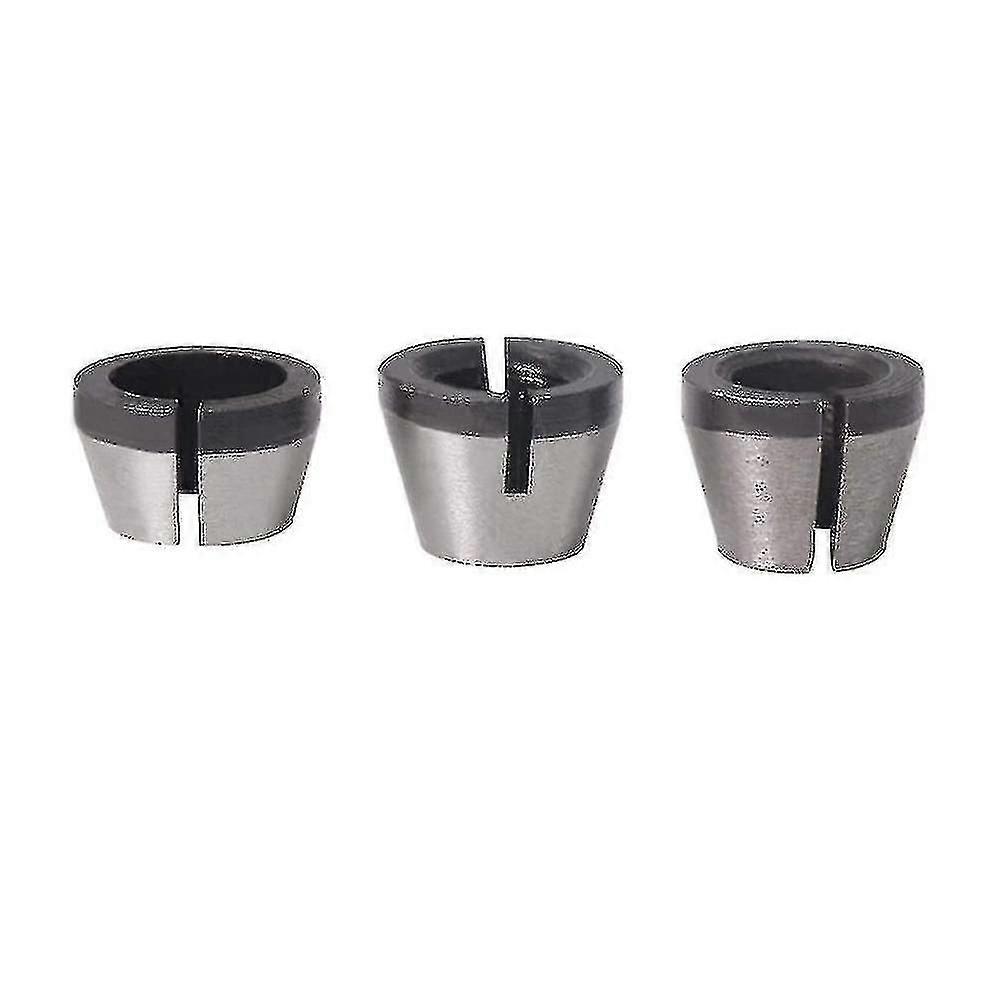 3pcs Collet Set Collet Chuck, Engraving Machine Adapter Collets, Interface Diameter 6.35mm, 8mm, 6mm