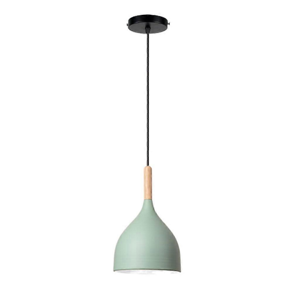 Wooden Bar Counter Colorful Chandelier Pendant Light E26/E27, Adjustable Height Ceiling Fixture, Modern Hanging Lamp