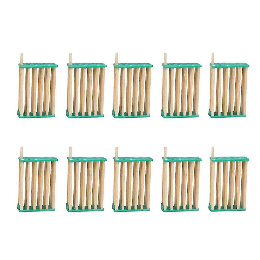 10pcs Queen Bee Cage Bamboo Cage Does Not Hurt King Bee Tools Beekeeping