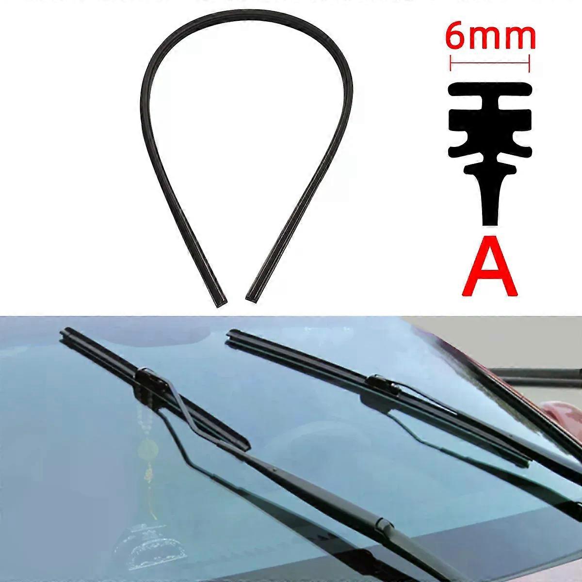 Car Wiper Blades Refills Natural Rubber Strips Wiper Blade Replacement Parts All Types compatible for Auto Windshield All Seasons