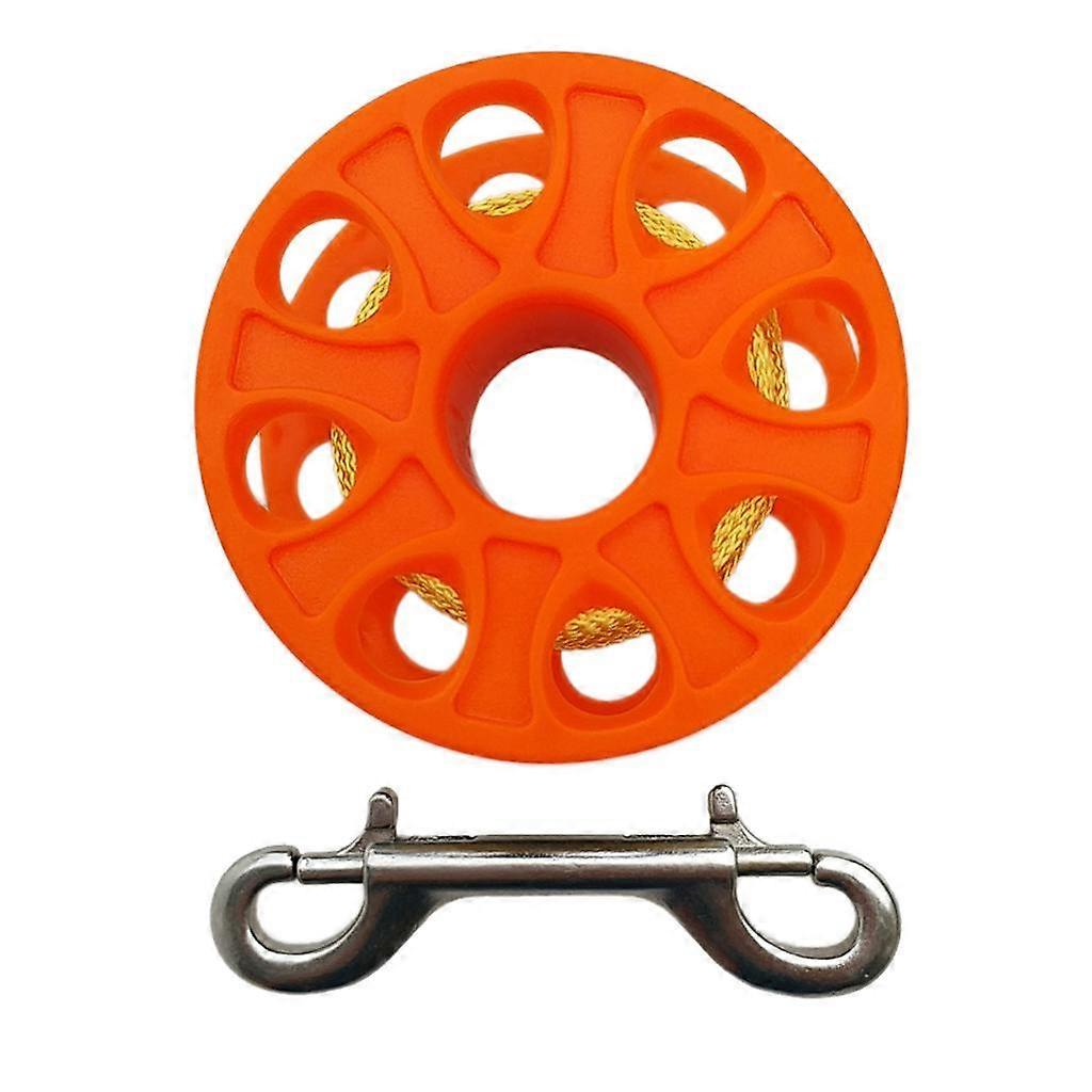 Scuba Diving Diver Reel Finger Spool & 18m Line, Double End Bolt Snap