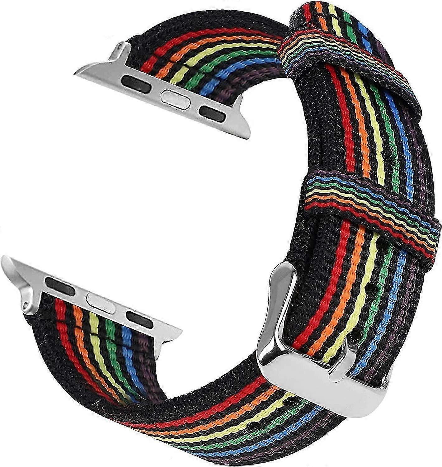 Durable Canvas Watch Bands Compatible with Apple Watch 45mm 41mm 44mm 40mm 42mm 38mm, Premium Nylon Wrist Watch Strap For iWatch Sery 7 6 5 4 3 2 1 Ba