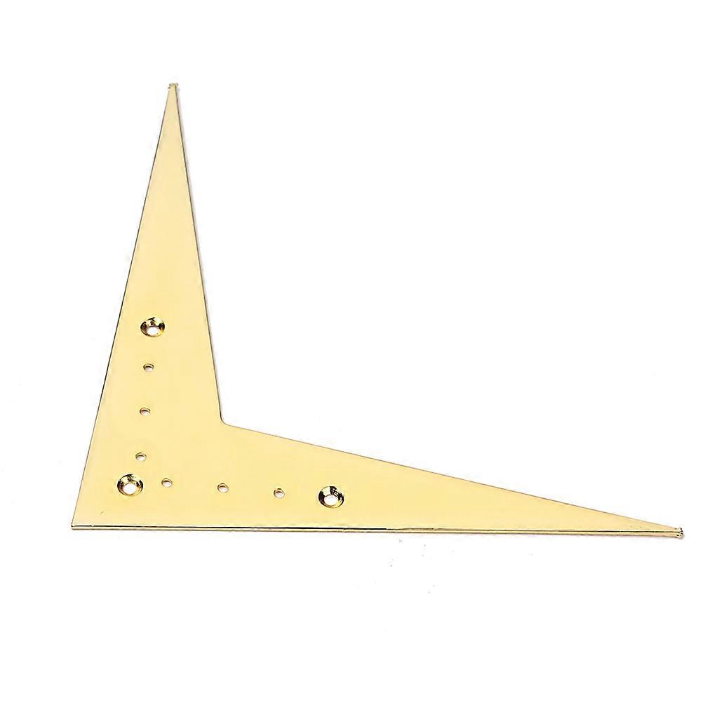 Gold Vee Guitar Bridge Tailpiece Compatible with Guitar Parts Durable Construction Easy Installation String Spacing