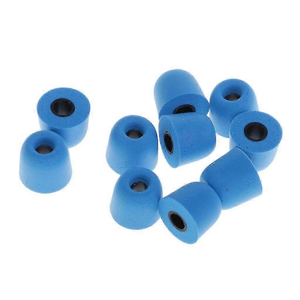 5 Pairs 4.5mm Earbud Memory Foam Tips Eartips For IN-EAR Earphones M-color: blue