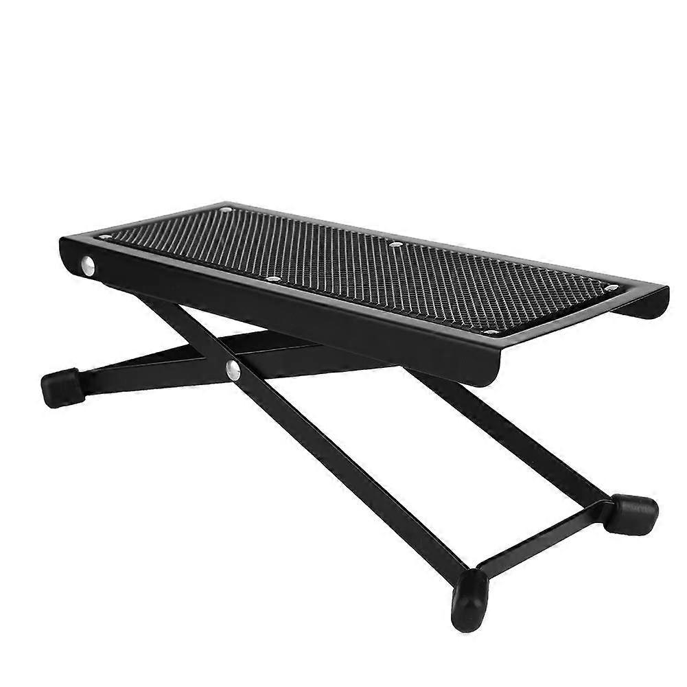 Guitar Foot Rest Adjustable Metal Stool for Guitars and Ukuleles Portable Practice Accessory