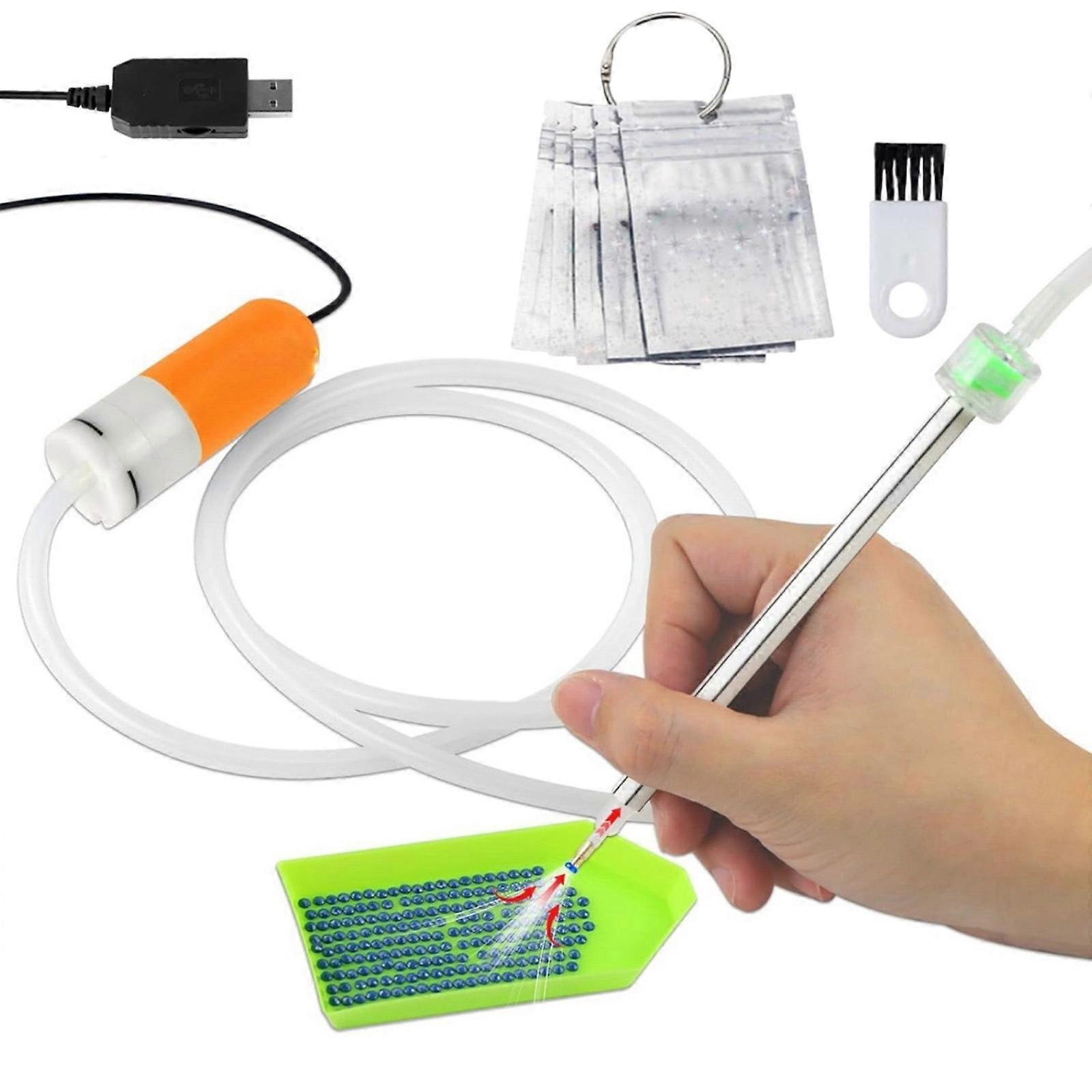 USB Destekli Doğruluk Değerli Taşlar Sanat Kalemi, Yuvarlak Kare Değerli Taşlar İçin Özelleştirilebilir Emiş Kontrollü Sağlam ABS Yapı