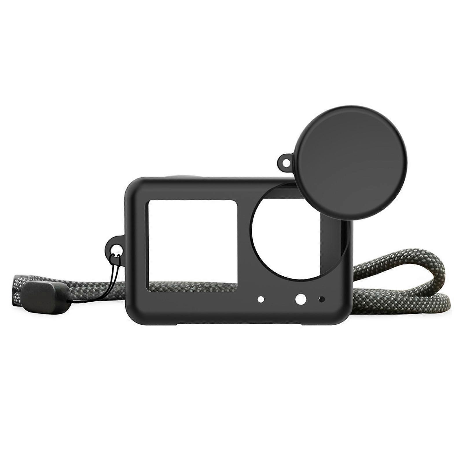 Silicone Protective Case for Action 4/3 with Lens Caps Dustproof Lightweight Rubber Soft Silicone Camera Protective Cover