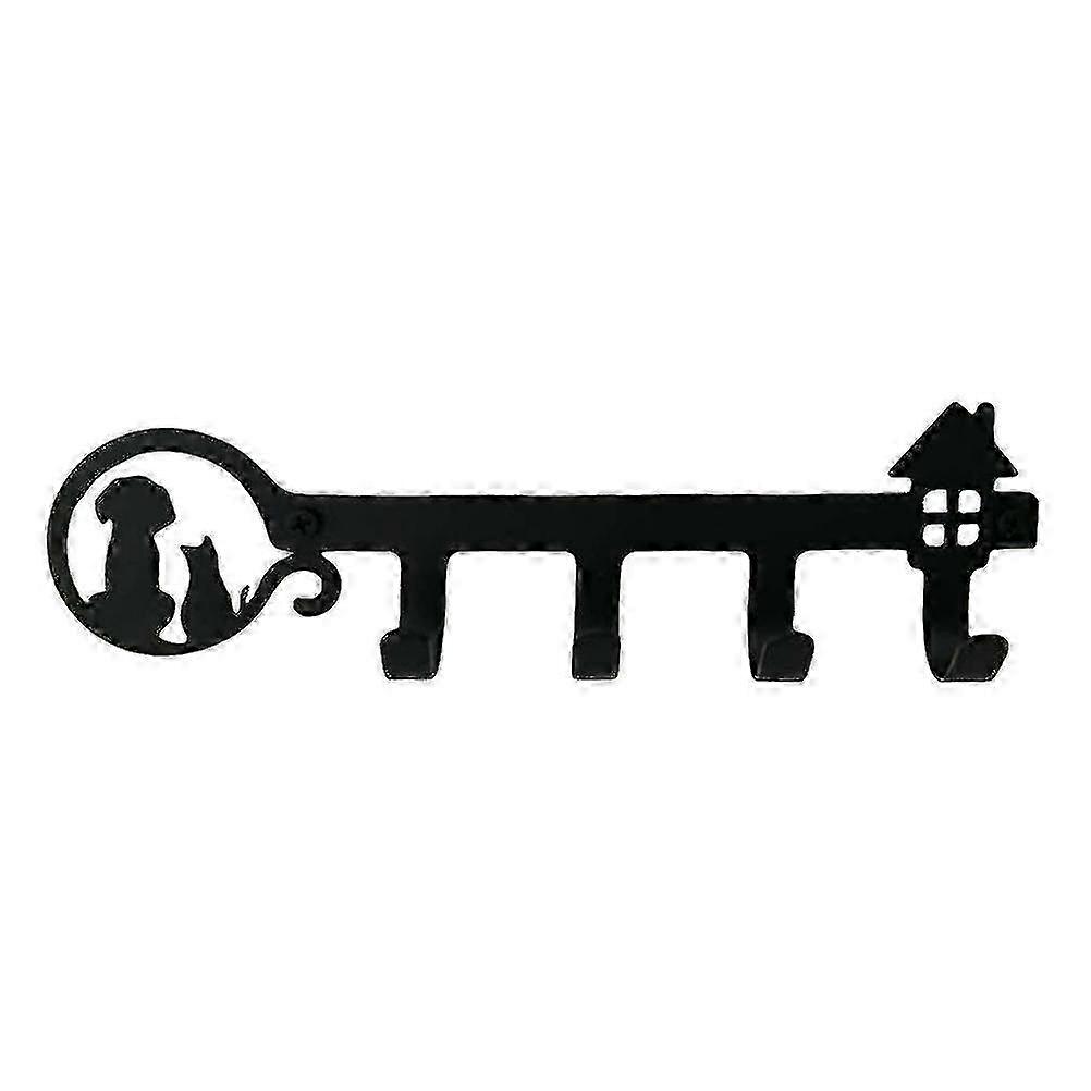 Decorative Iron Key Holder - Multi-Functional & Practical Key Organizer