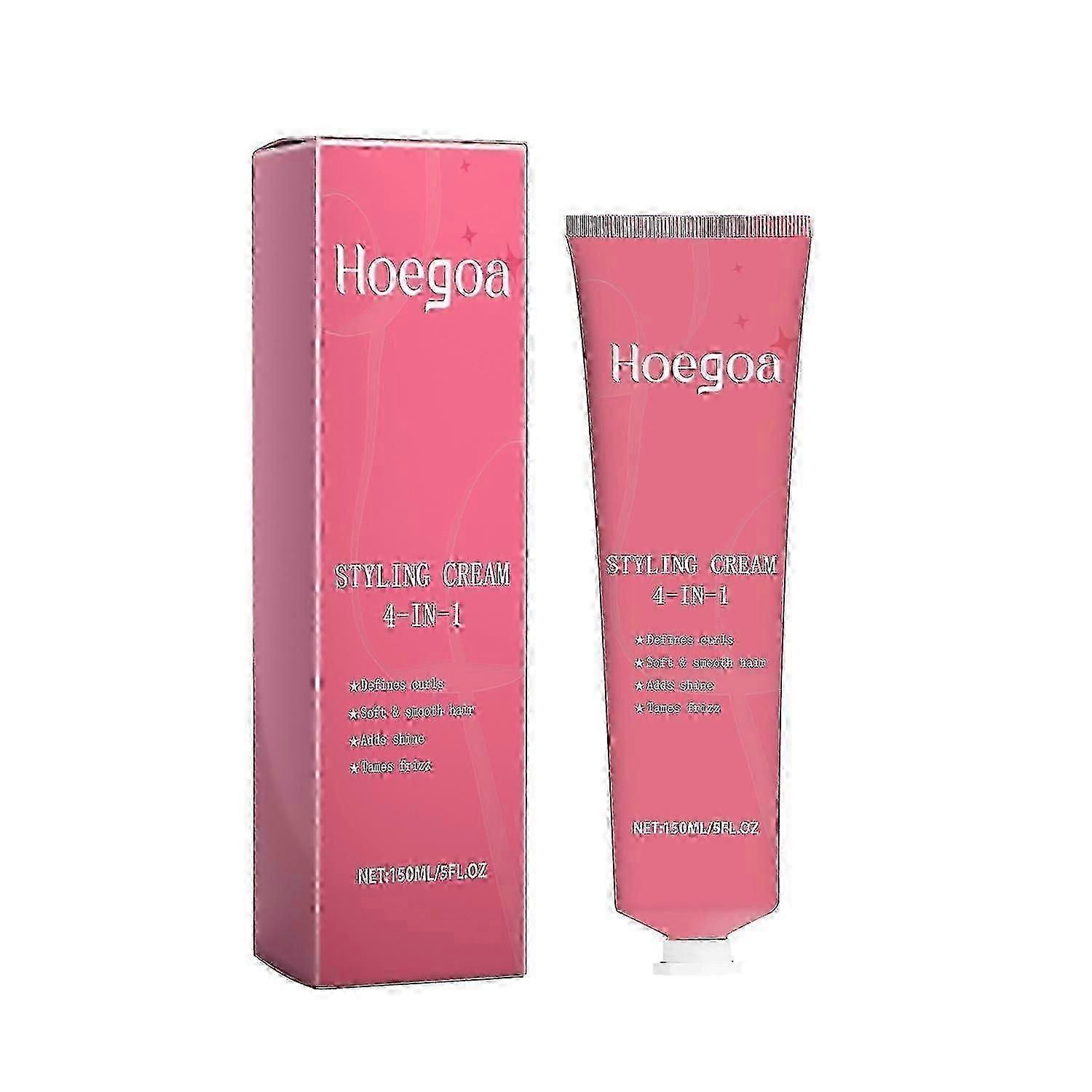 Hoegoa Styling Cream, Hair Styling And Maintenance Natural Soft Light Moisturizing Essence Elastin