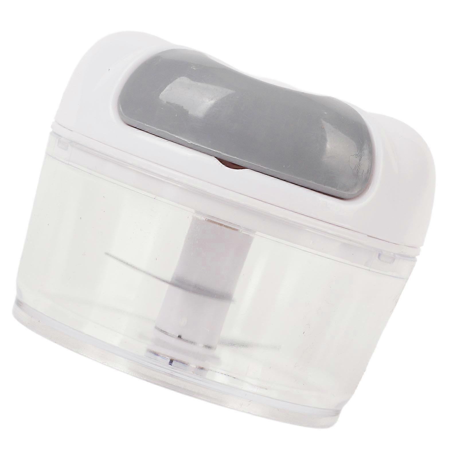 Garlic Chopper Manual Mini Safe Multipurpose Transparent Garlic Mincer with Drawstring for Kitchen White 