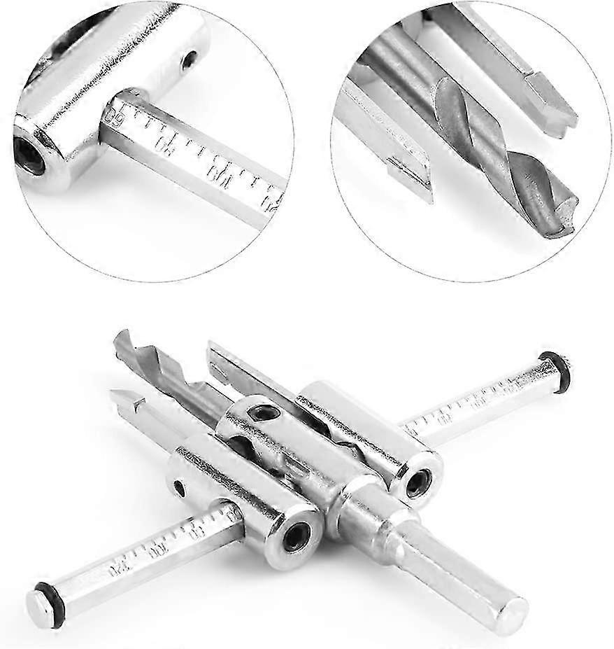 Adjustable Hole Saw Drill Bit for Woodworking, 30-120mm Extendable Drill Bit for Drywall and Wood, Ideal DIY Tools for Various Projects