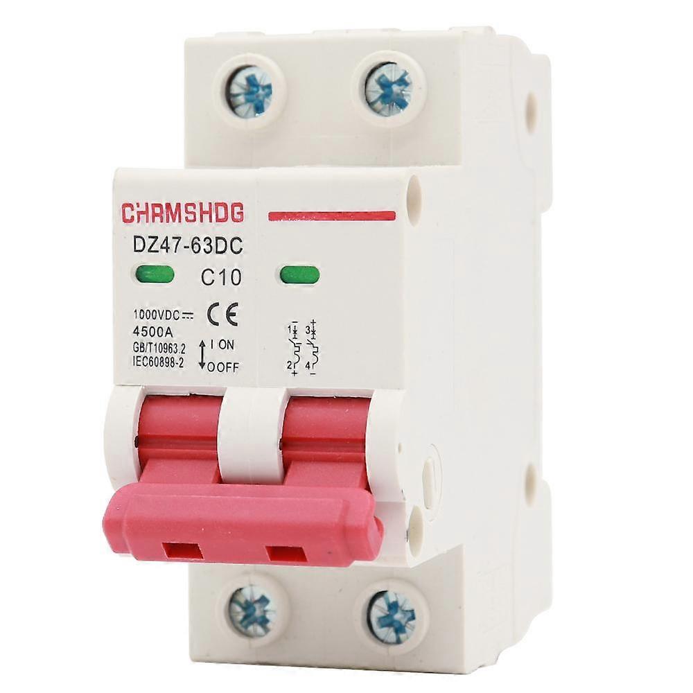 DC Circuit Breaker 1000V 2 Pole Double MCB Solar PV 10 16 20 32 40 50 63 Amp