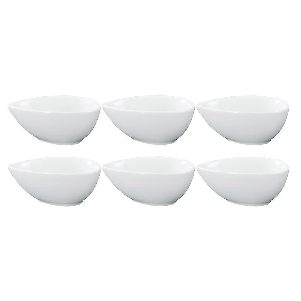 Here's a refined product description based on the details you provided:
 
**6pcs Drop Shape Ceramic Snack Bowls – High Temperature Resistant &