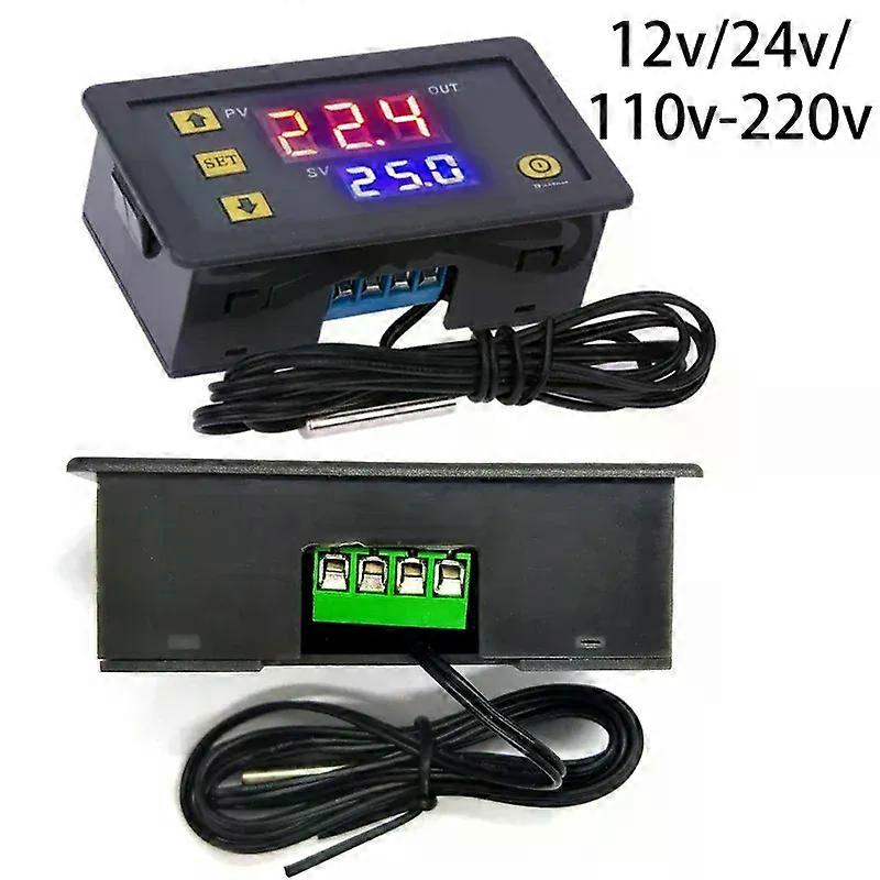 Digital Temperature Controller 12V / 24V / 110V-220V Thermostat Cooling Heating Temperature Meter Switch Regulator