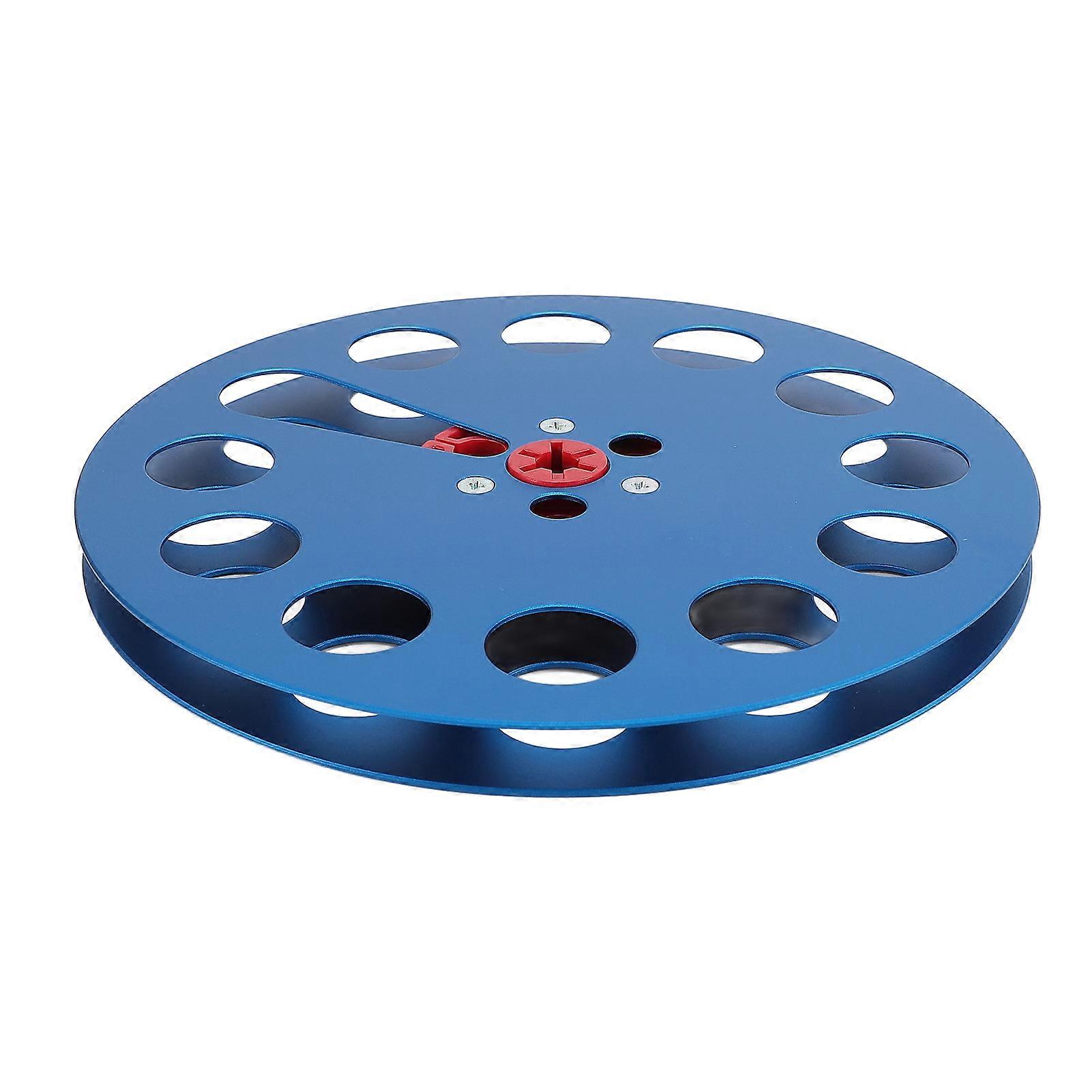 1/4 7 Inch Empty Tape Reel 11 Holes Universal Open Reel Sound Tape Empty Reel Aluminum Alloy Take Up Reel to Reel Blue 