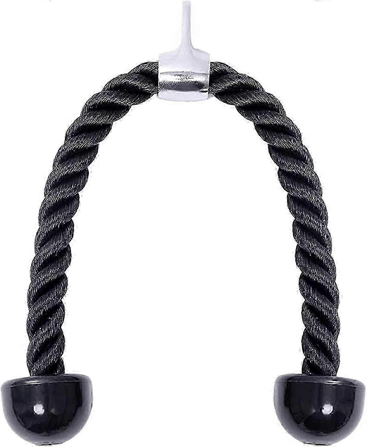 Gym Press Down Training Triceps Pull Rope (Black,70cm) 1 Pieces