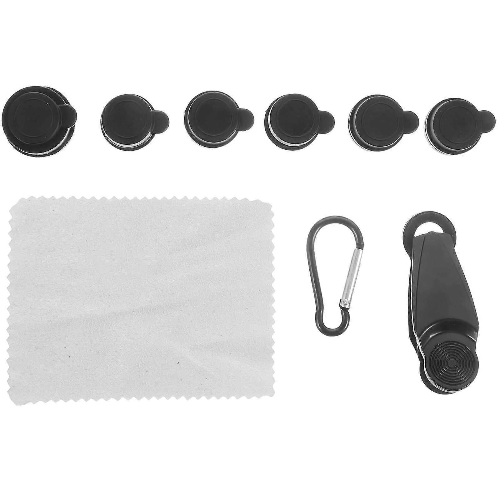 Phone Fisheye Lens Macro Lenses For Phones 12x9x4cm Black 7 In 1 High Definition Imaging And Reduces Distortion