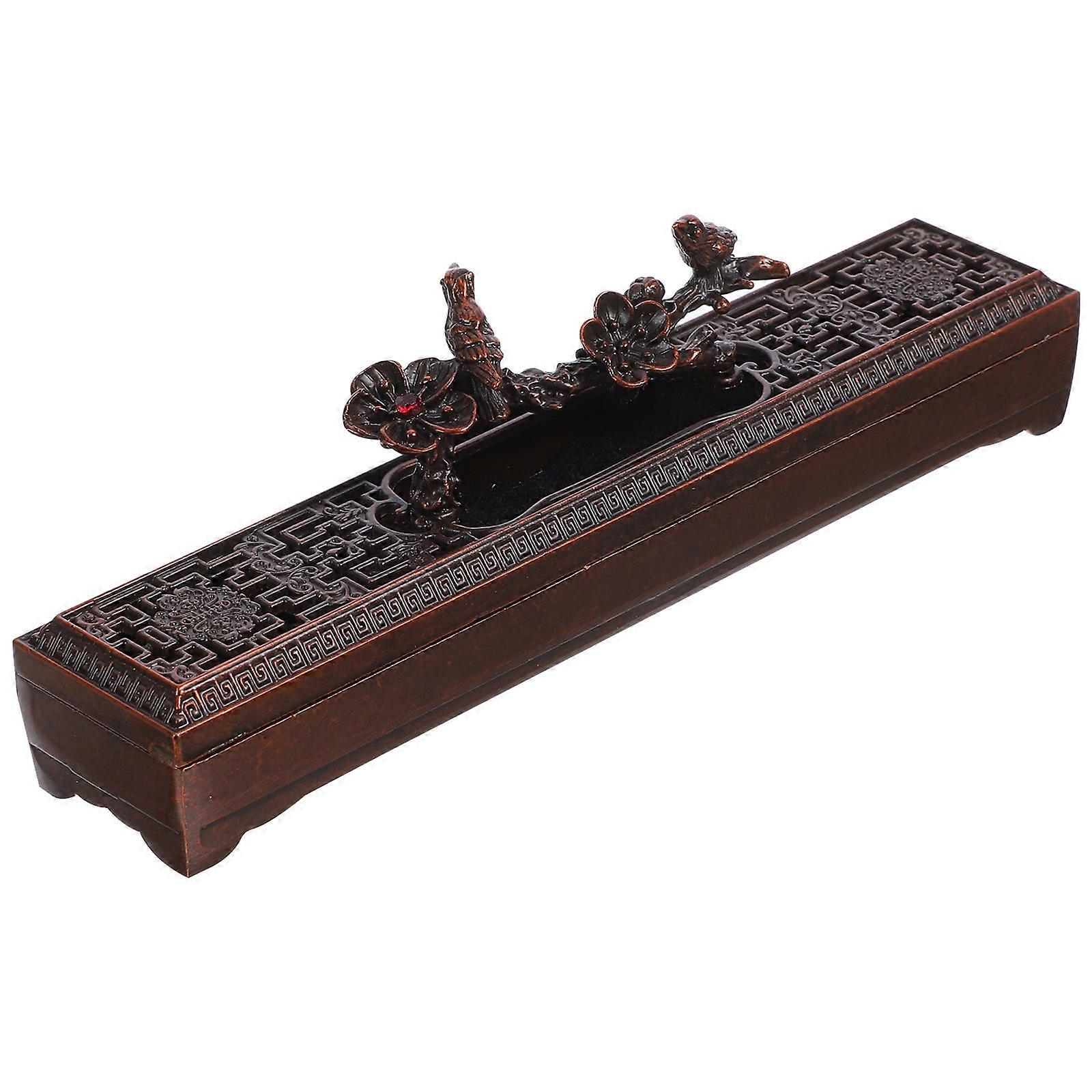 Here's a polished and professional product description based on your input:

 

**Chinese Style Retro Incense Stick Burner – Copper Incense Holder