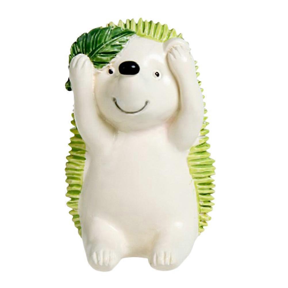 Cute Toothbrush Organizer Rack Green Hedgehog Style Ventilated Drying Hygienic Protection Home Bathroom Use 1Set