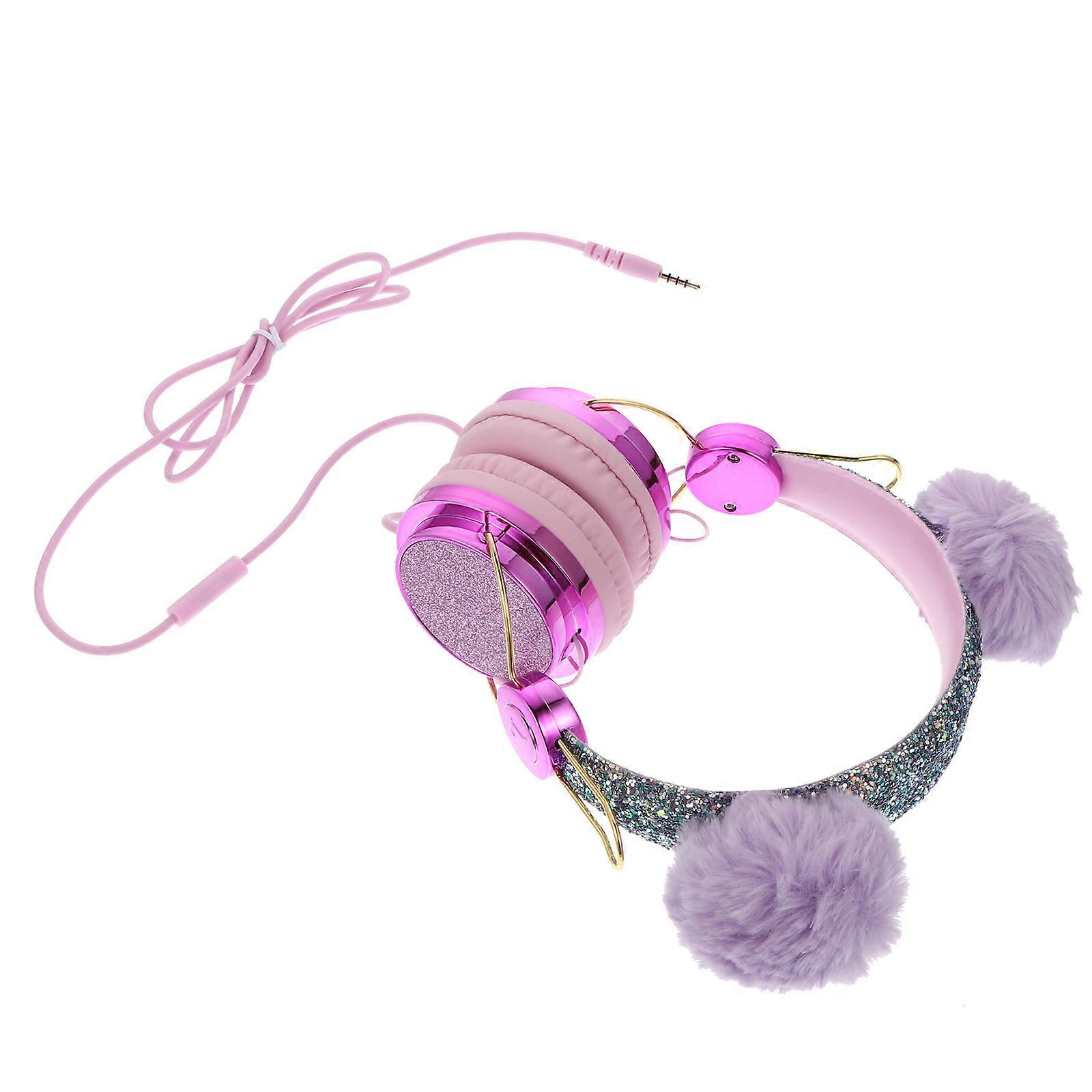 Kids Wired Headphones Durable Computer Headset For Daily Use 1Set