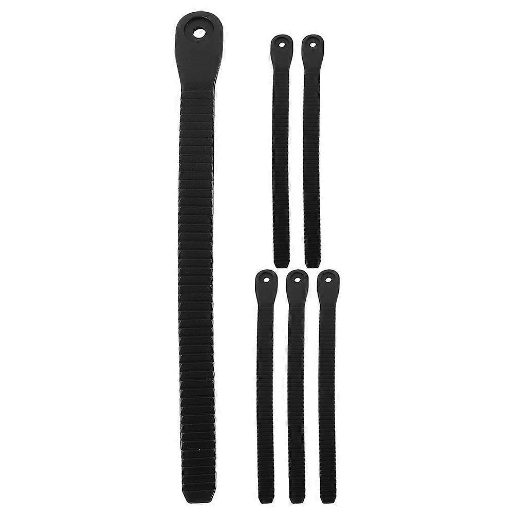 Roller Skating Buckle Belt Inline Skate Strap Replacement For Skaters Black Color 21.00X1.50X0.20CM Secure Fit 6Pcs