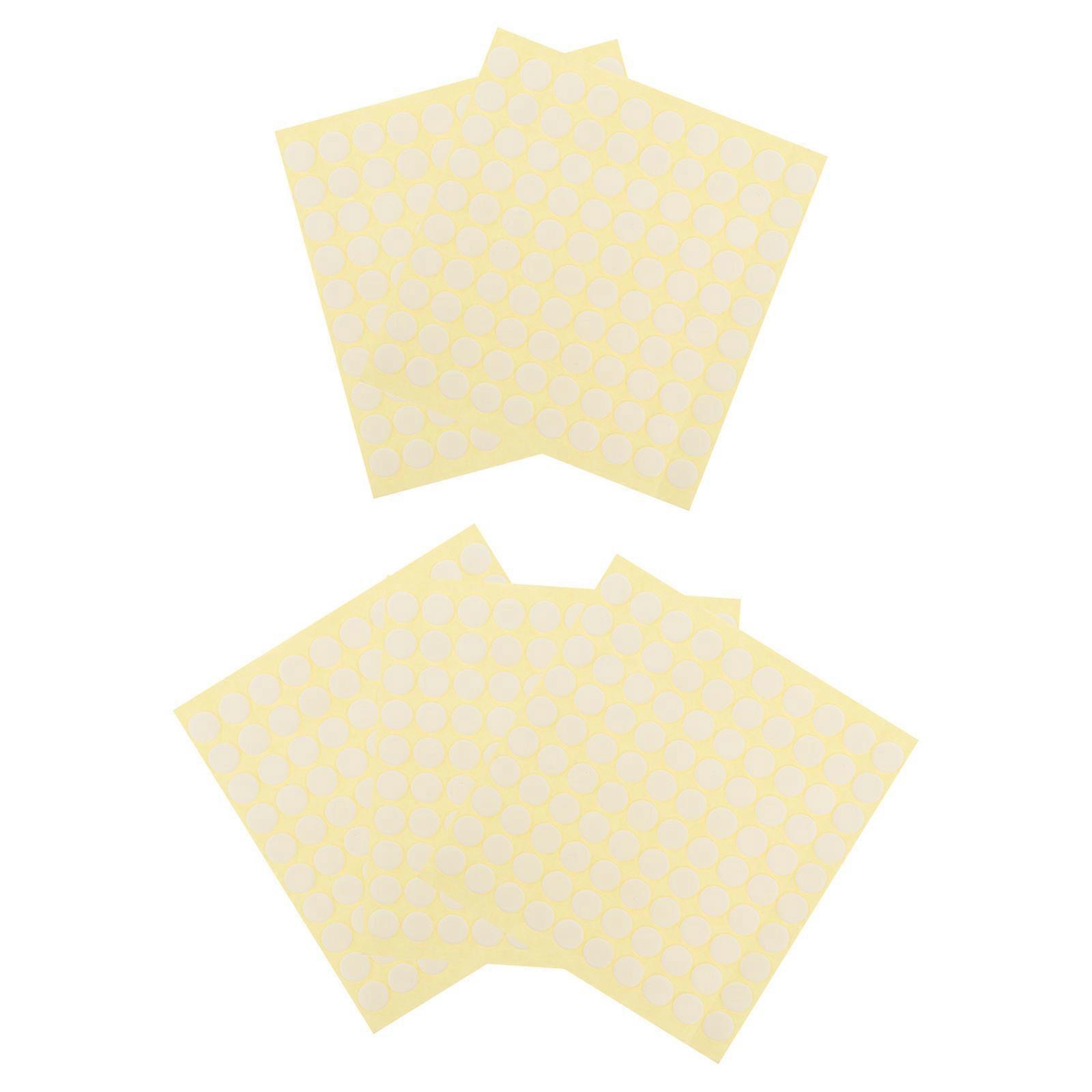 Double Sided Round Stickers 500pcs for DIY Crafts, High Adhesion Transparent Tapes for Home, Office & School Use on Smooth Surfaces
