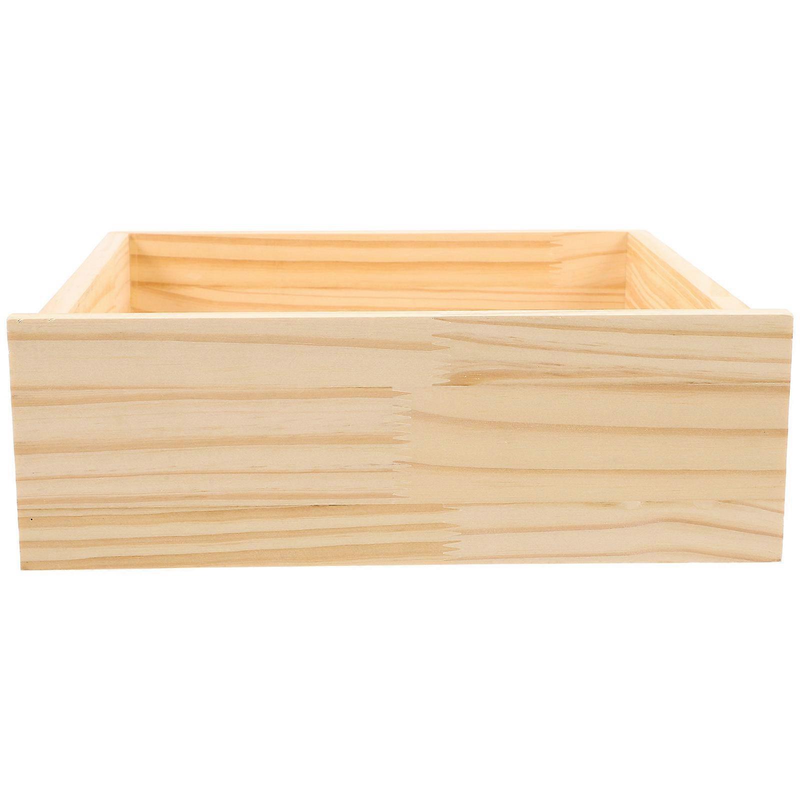 Diy Furniture Drawer Unfinished Wood Drawers Study Storage Drawer Home Organization Simple Design 1Pcs