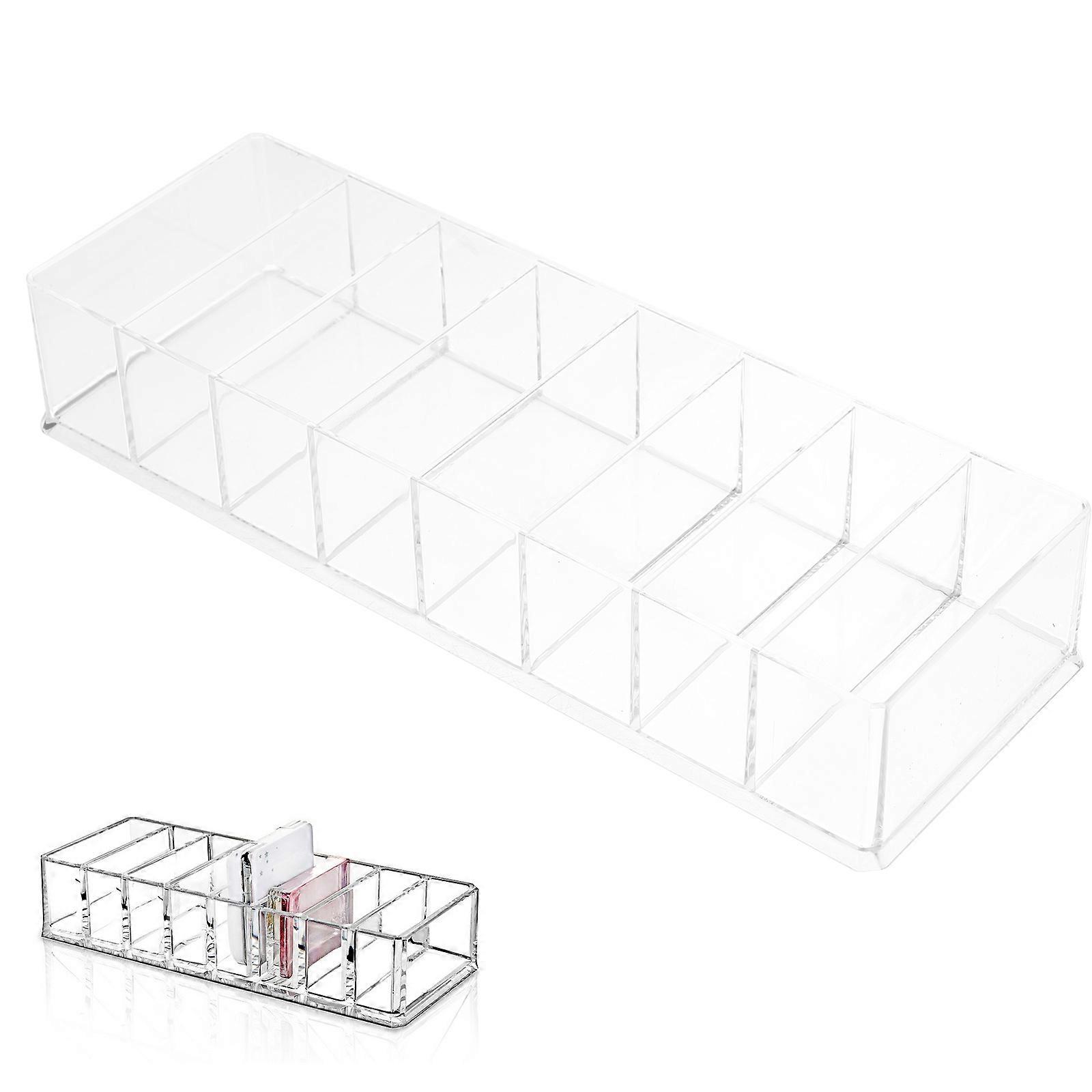 8 Compartments Lip Gloss Organizer Desktop Storage Box and Comb Holder
