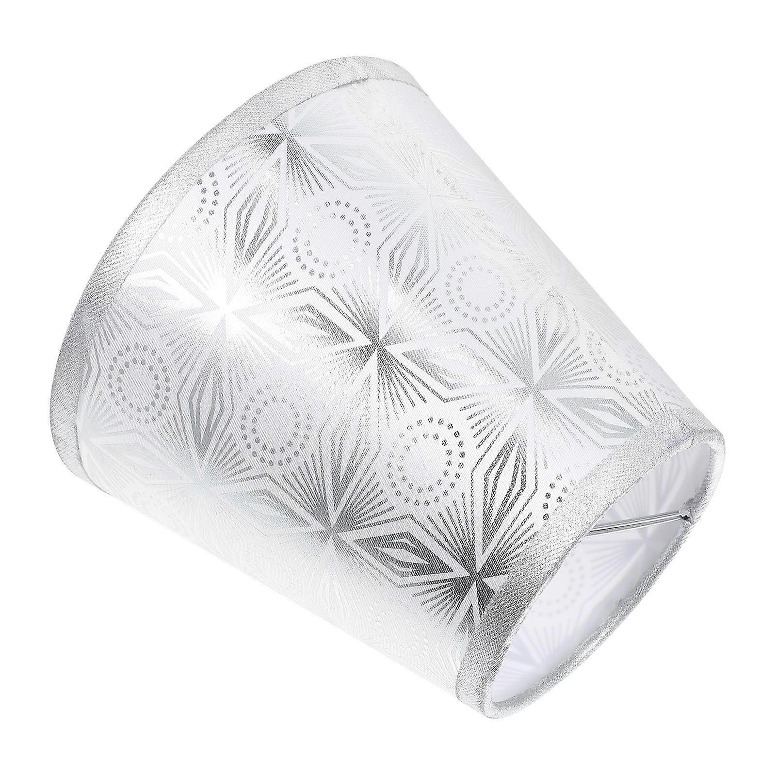 Simple Style Silver Cloth Lampshade for Home Lighting Decorations 1Pc