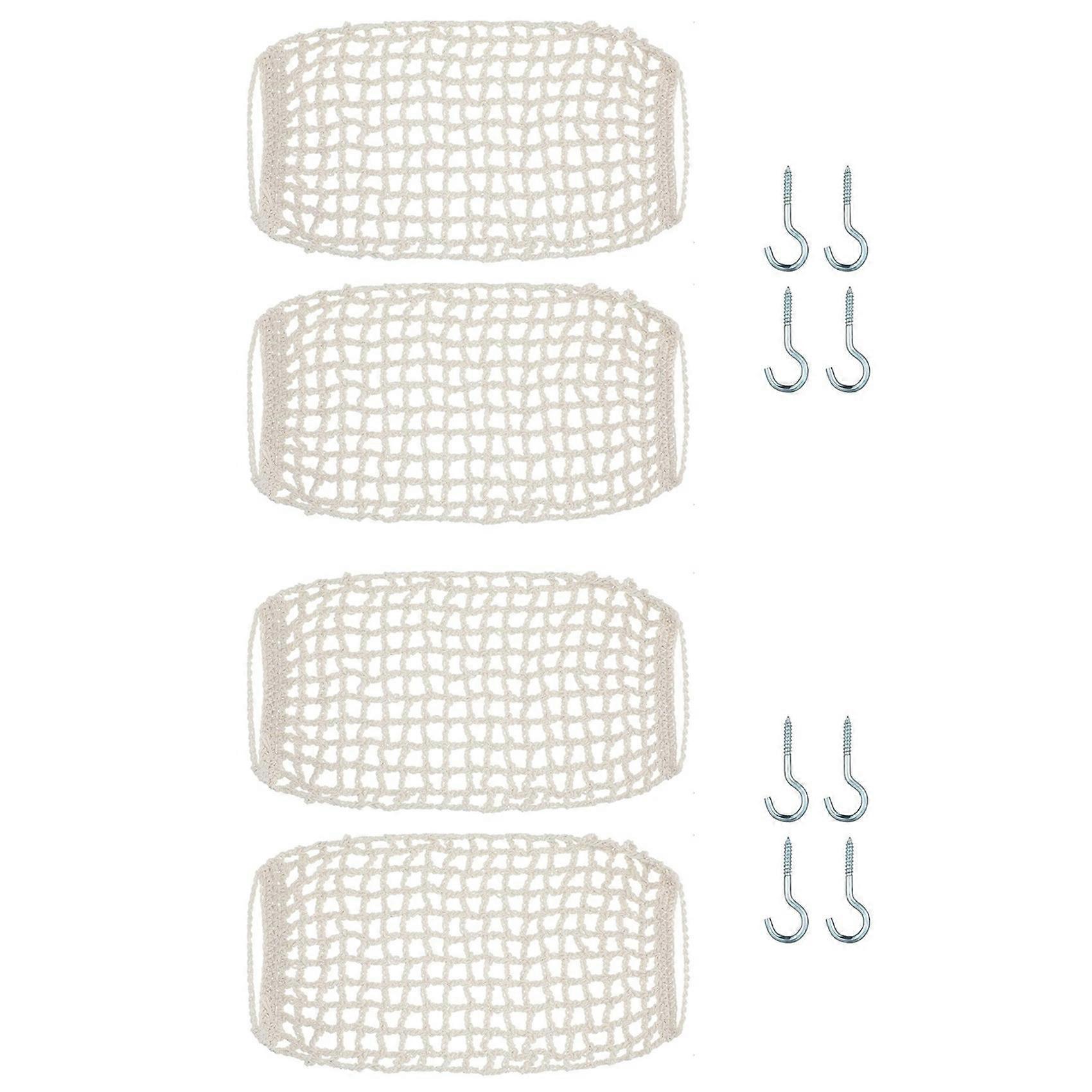 Macrame Fruit Hammock for Kitchen Under Cabinet Hanging Fruit Baskets