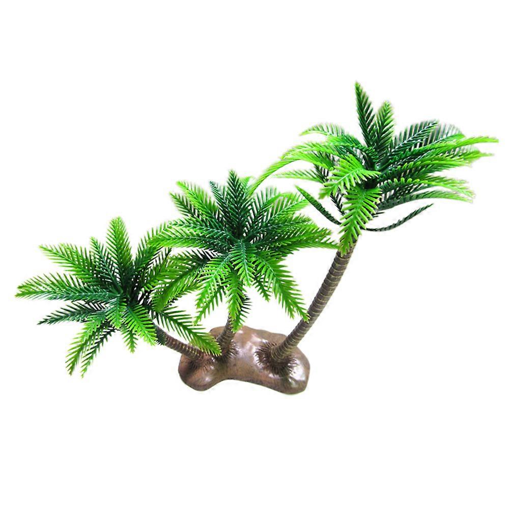 Mini Artificial Palm Tree Coconut Tree Model Multi-Colored 32*26cm Ornament for Home Decor 1Pack