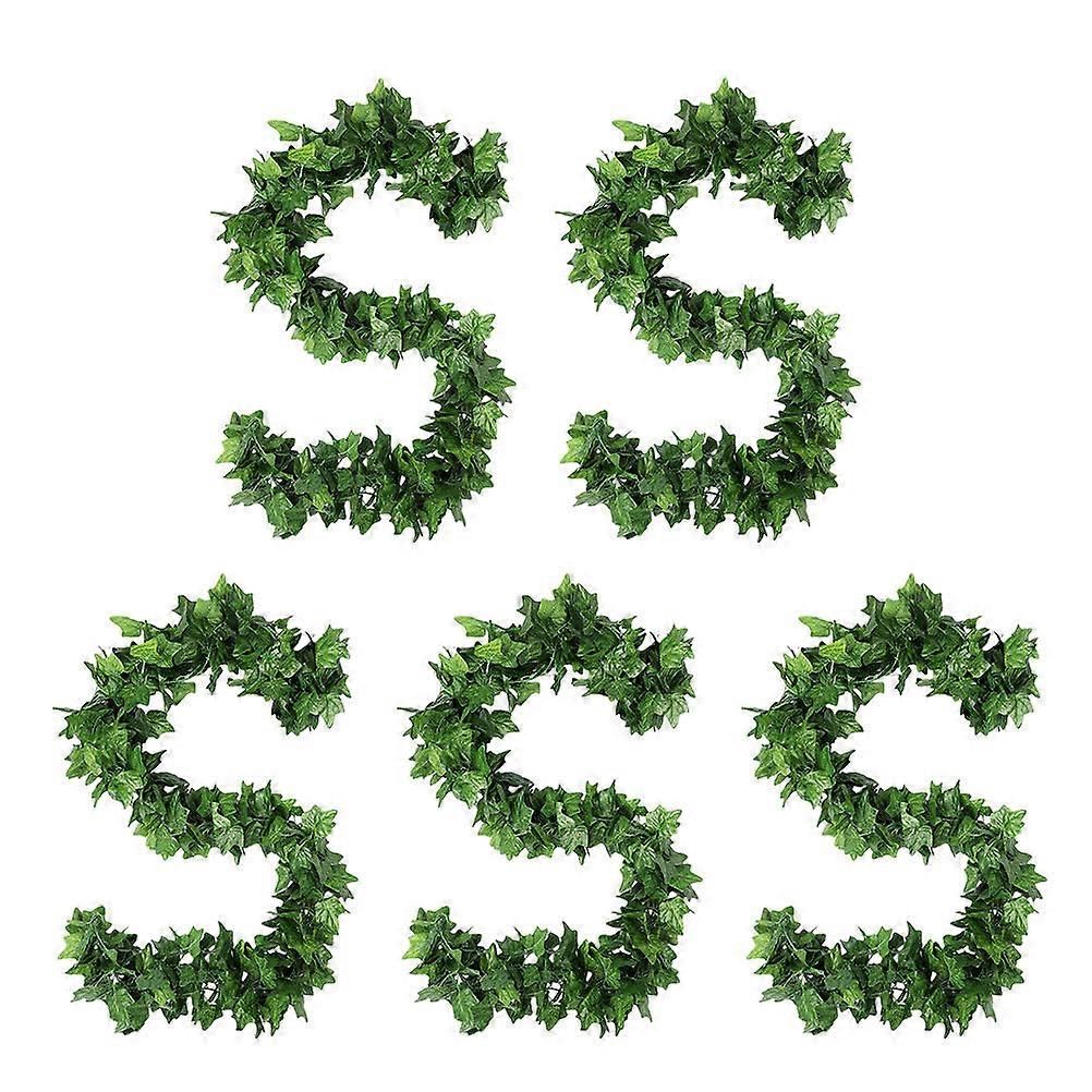 Artificial Vines Faux Greenery Decoration for Bedroom 240x5cm Realistic Leaves Design 5 Strands